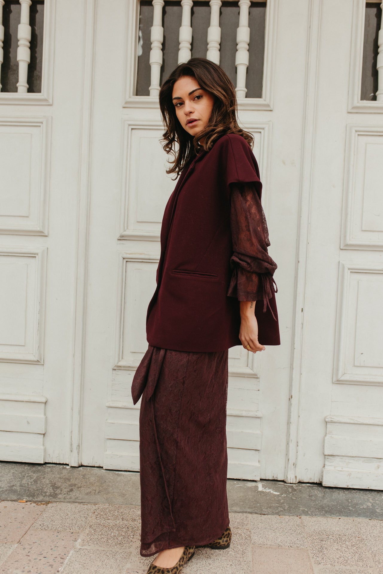 Joelle Skirt Burgundy