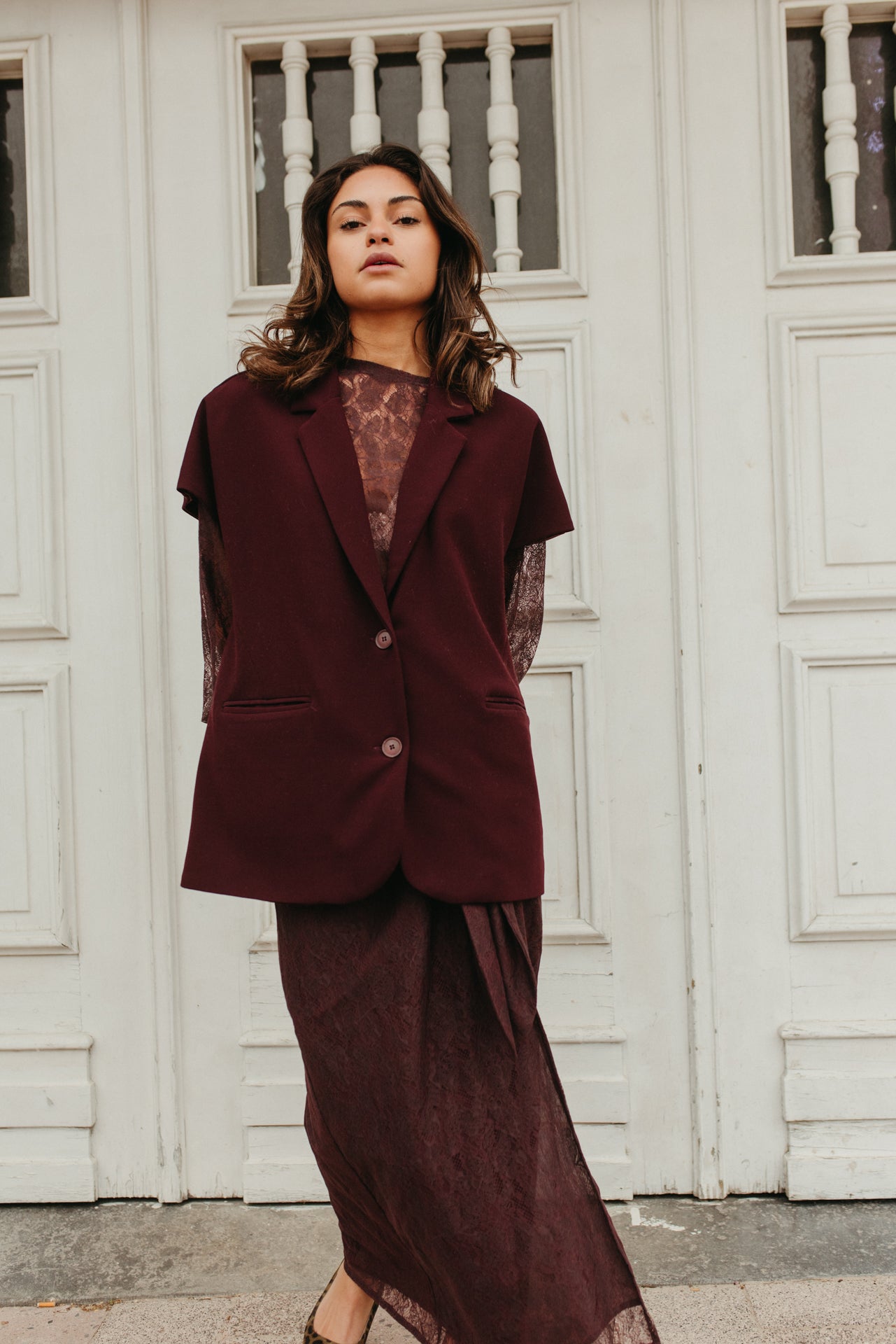 Joelle Skirt Burgundy
