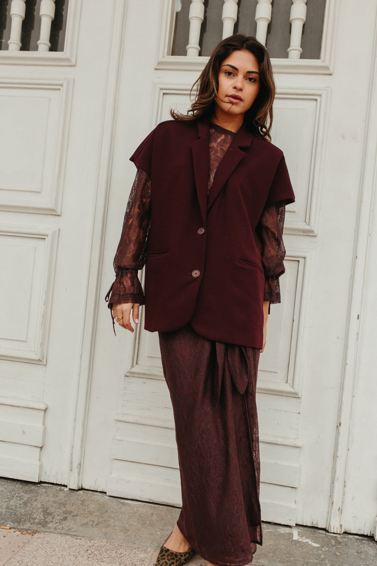 Joelle Skirt Burgundy
