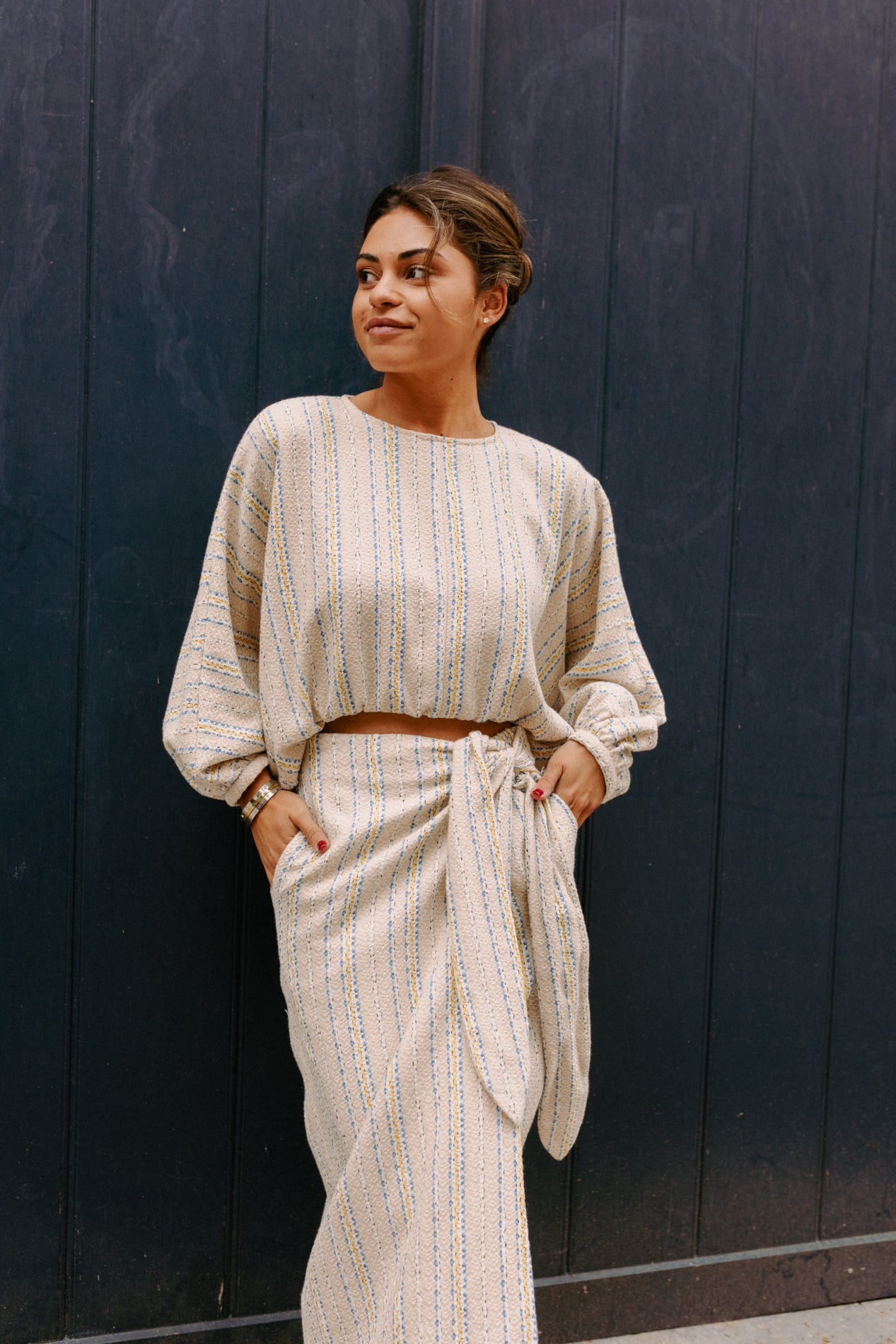 Joelle Stripes Skirt