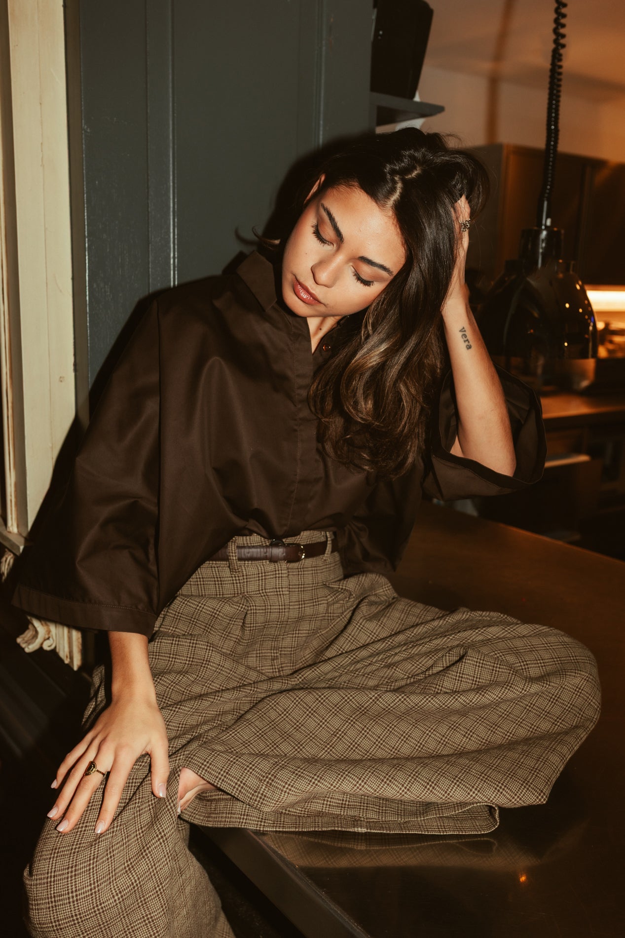 June Blouse Bruin