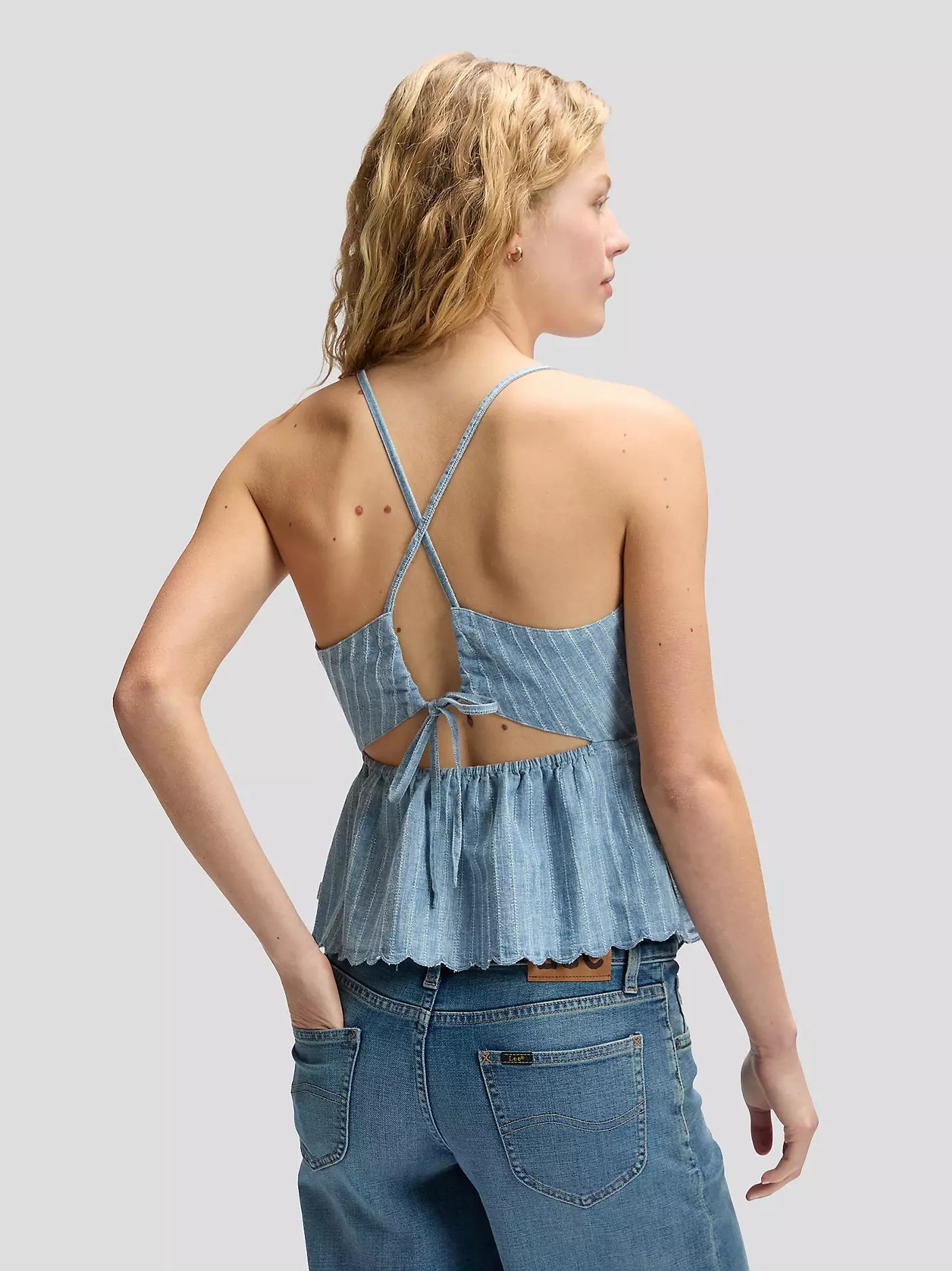 Peplum Cami Top