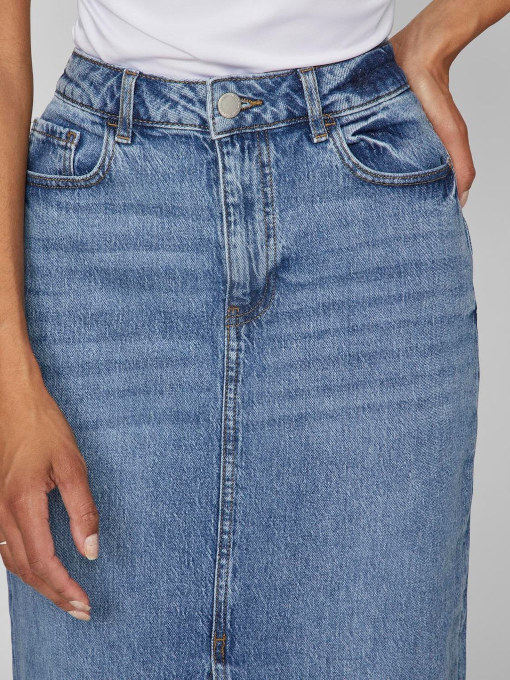 Jaf Denim Skirt Medium Blue Denim