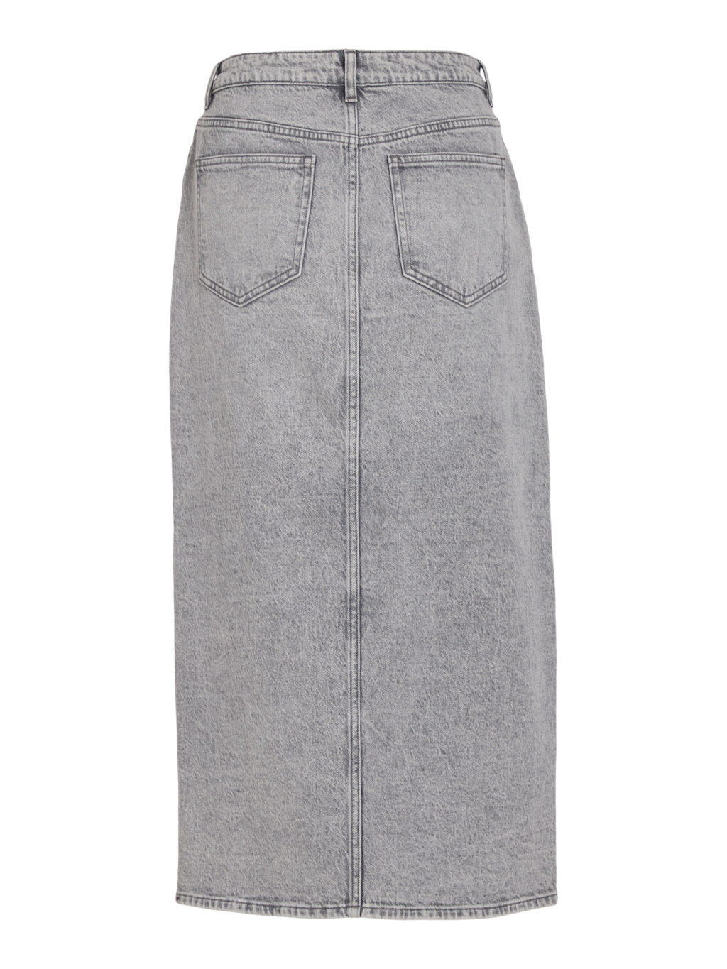 Jaf Midi Denim Skirt Light Grey Denim