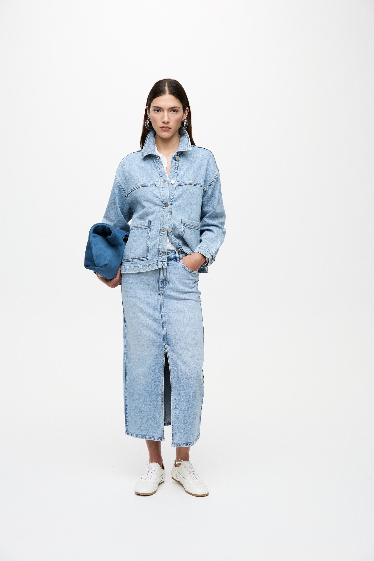 Jaf Denim Jacket Light Blue Denim