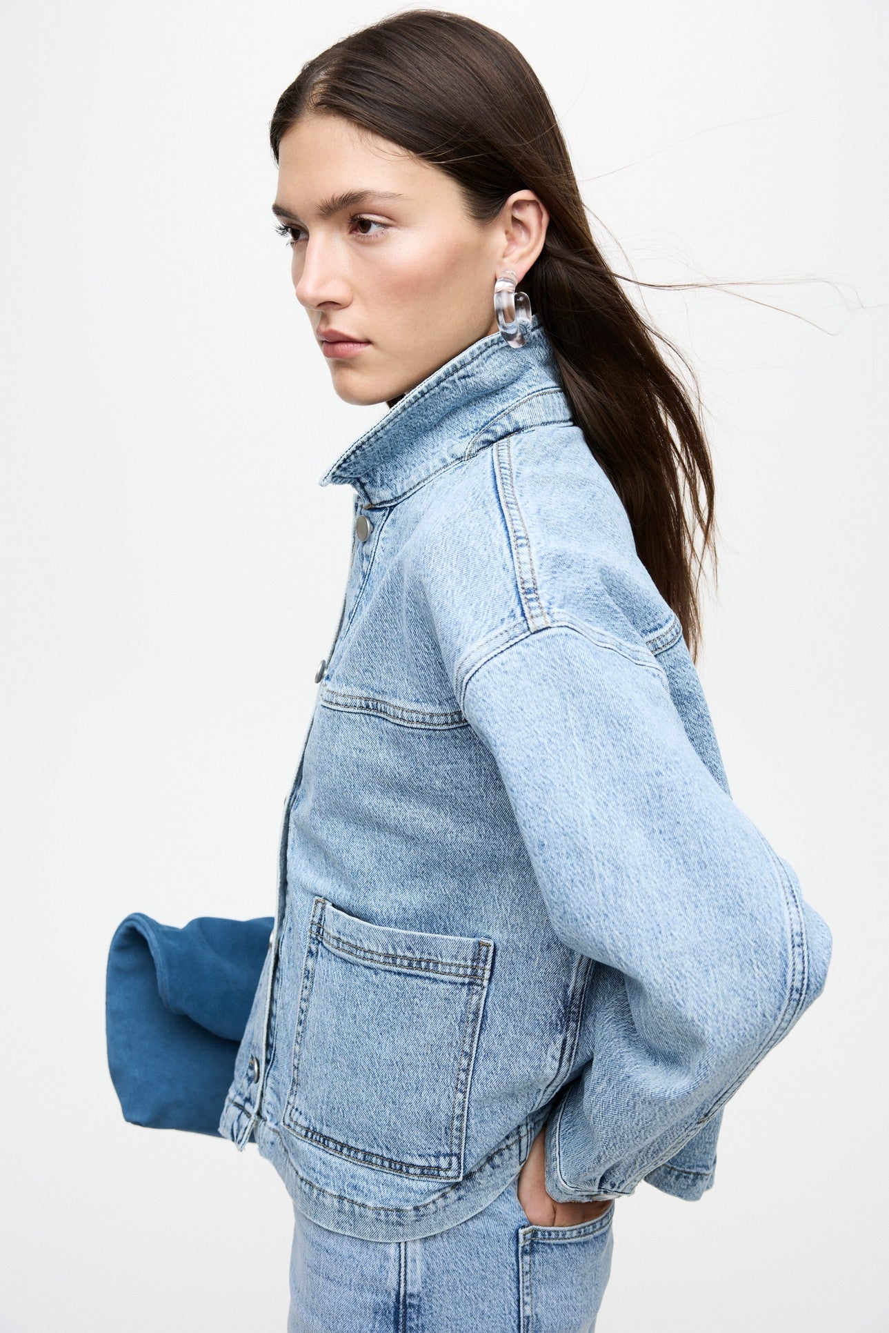 Jaf Denim Jacket Light Blue Denim