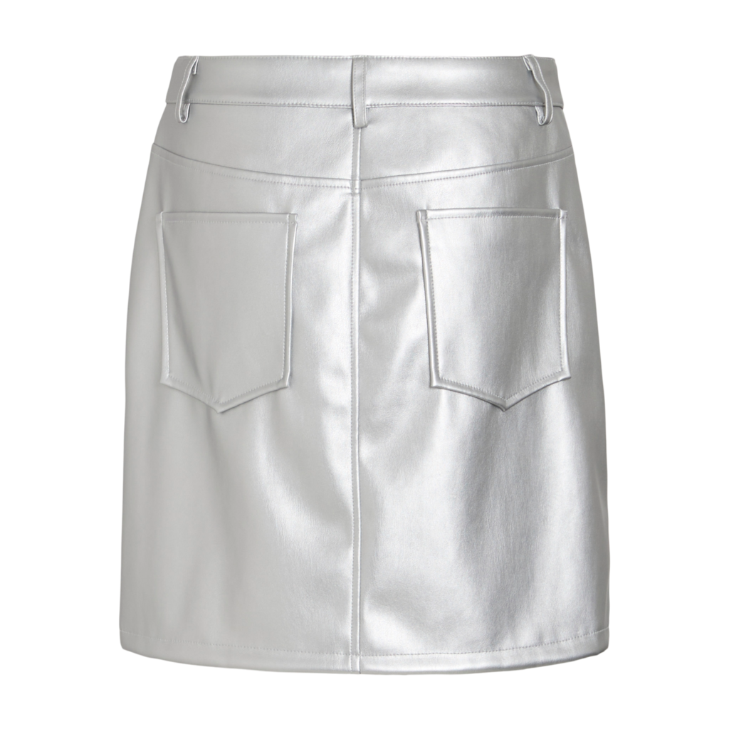 Pen Coated Skirt Silver