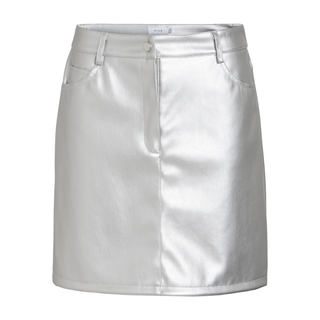 Pen Coated Skirt Silver