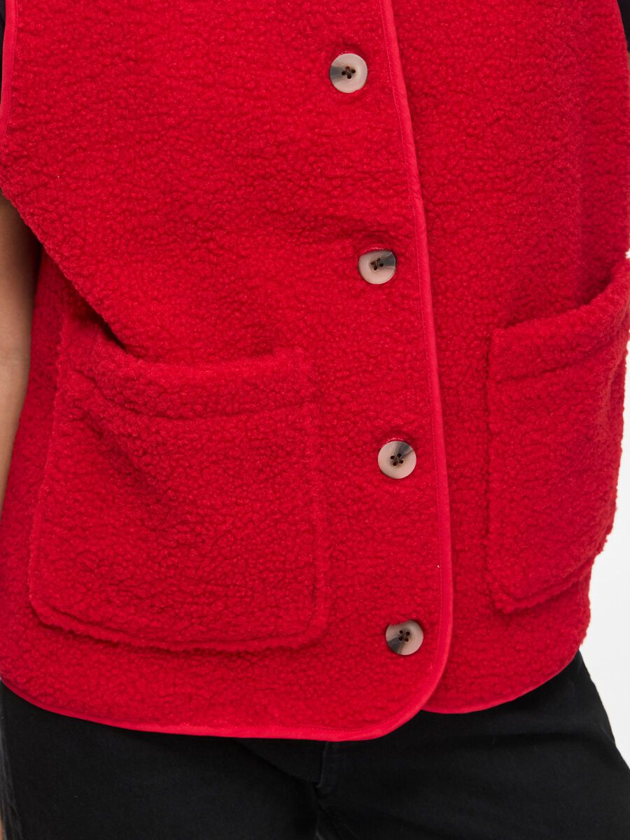 Ada Teddy Vest Savvy Red