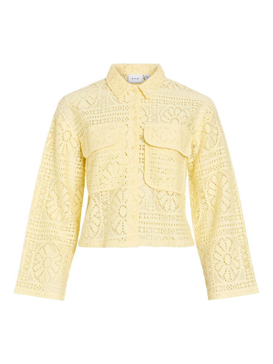 Merinda Crochet Cardigan Pastel Yellow