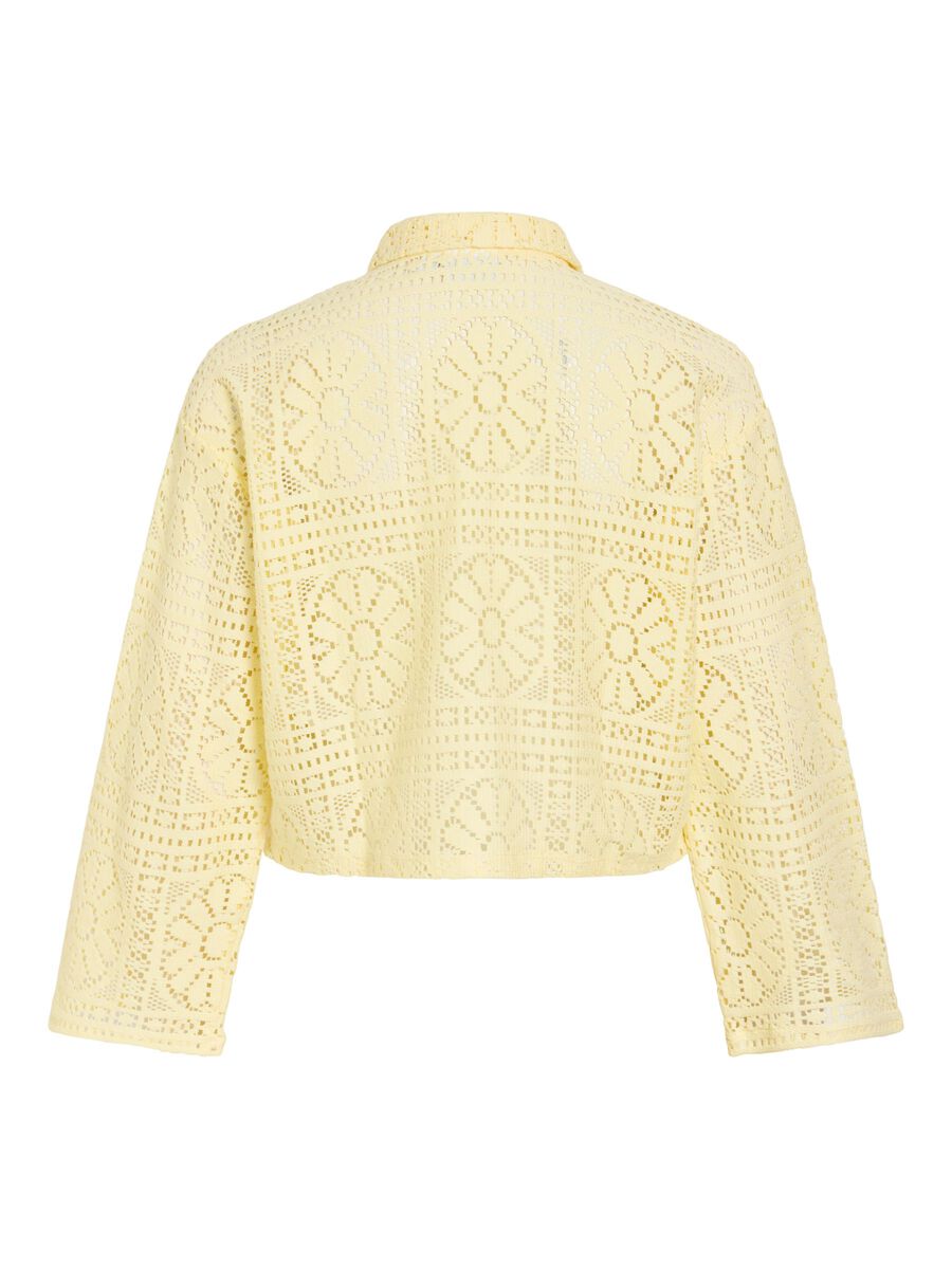 Merinda Crochet Cardigan Pastel Yellow