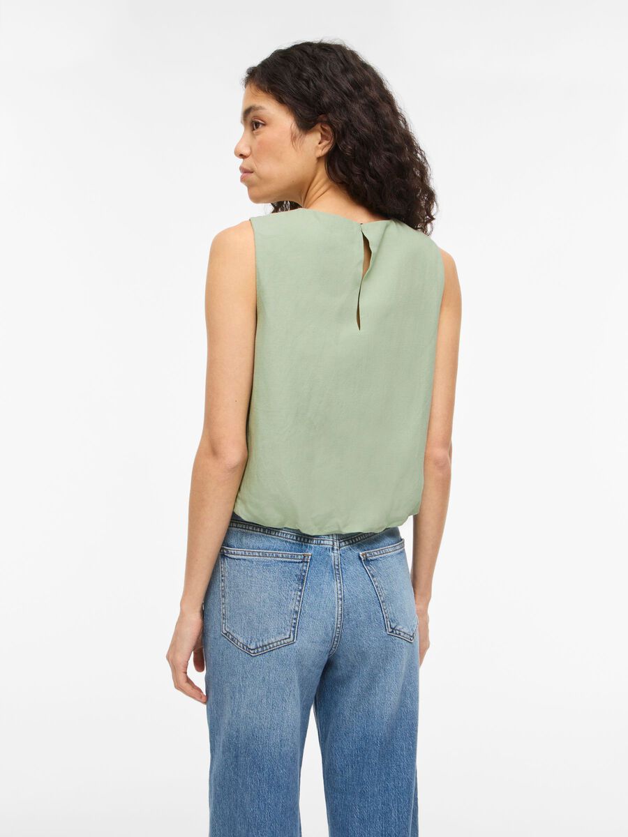 Prisilla Balloon Top Smoke Green