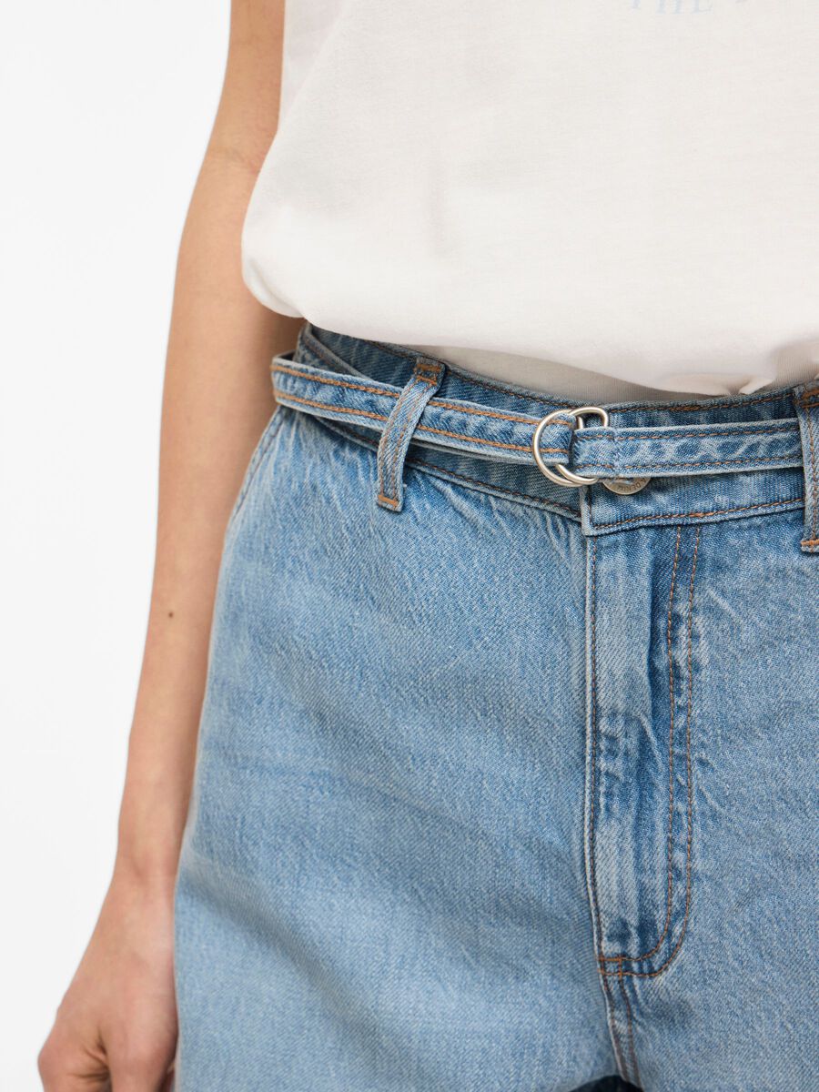 Kiki Belt Denim Short Light Blue Denim