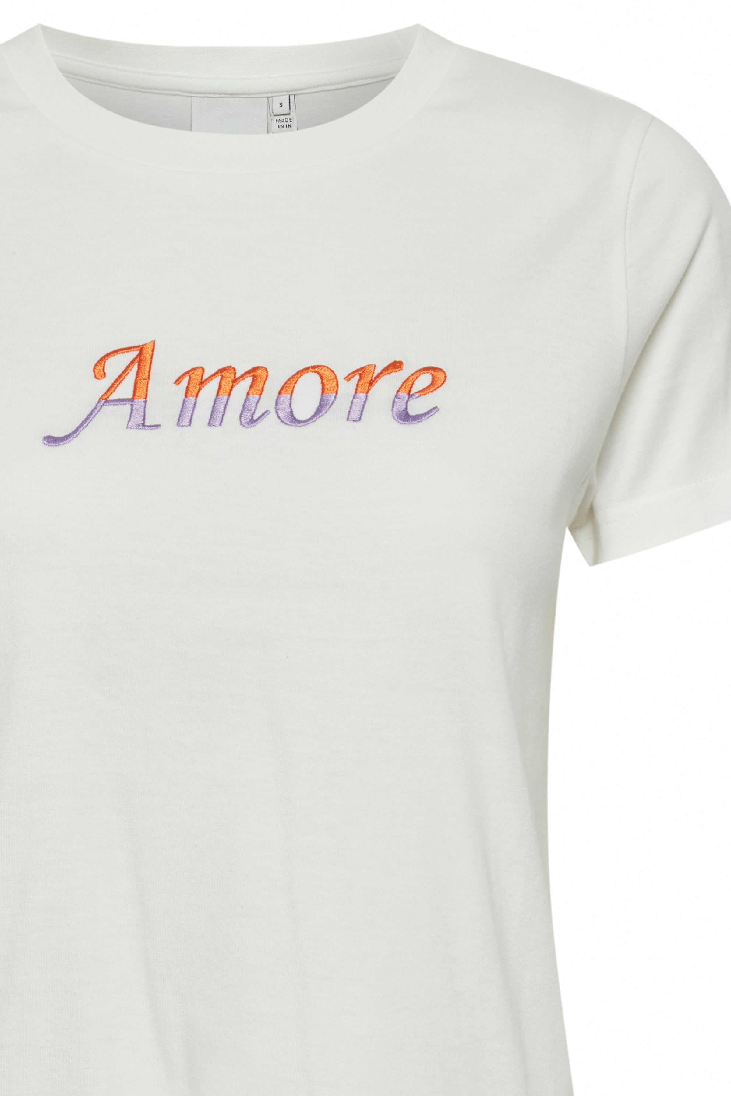 Runela T-Shirt Cloud Dancer/Amore