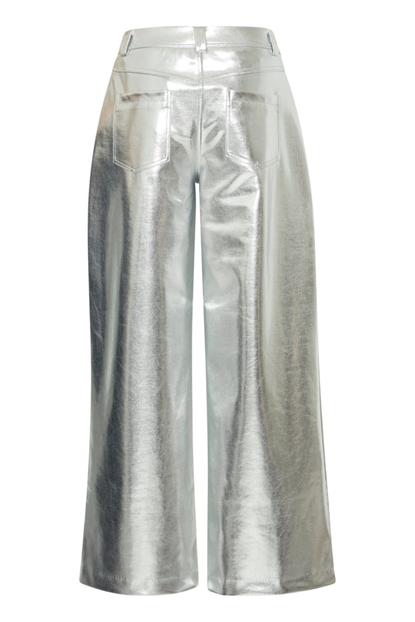 Kate Metallic Pants Silver