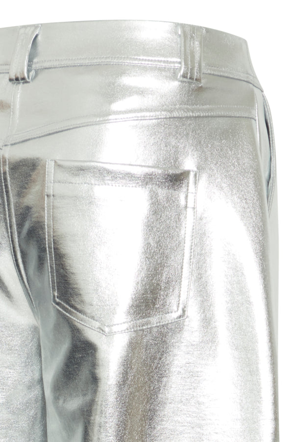 Kate Metallic Pants Silver