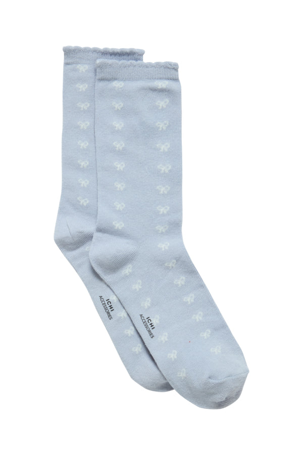 Bow Socks Zen Blue