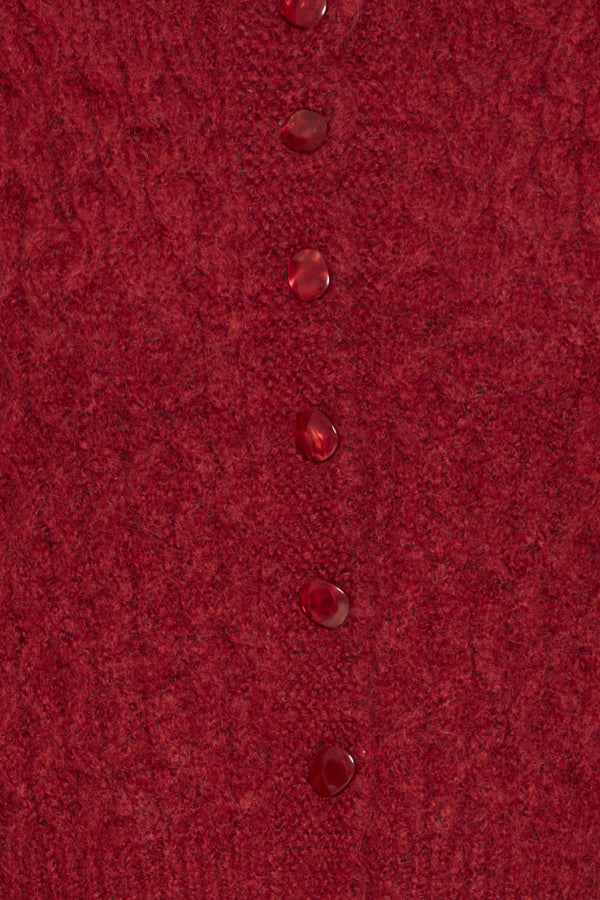 Belablue Cardigan Red Dahlia