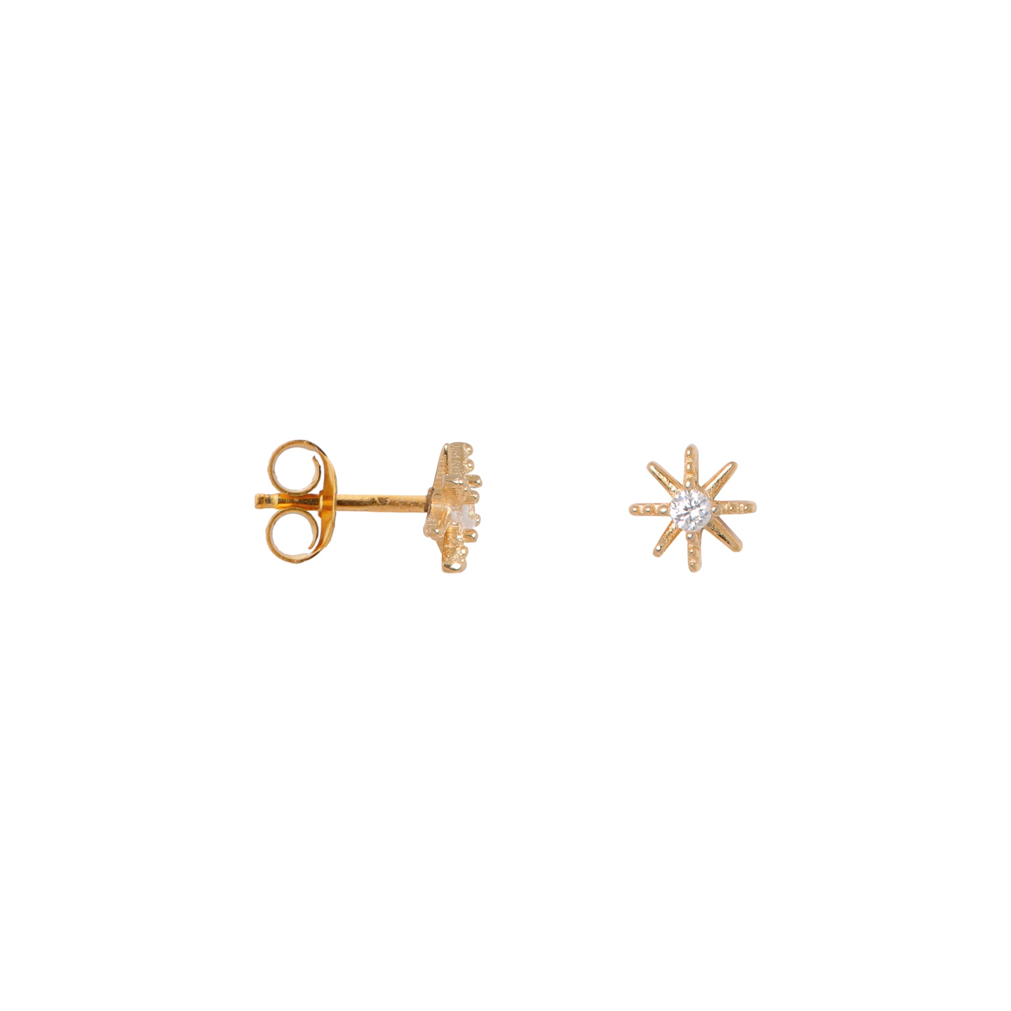 Sparkle Gold Studs Gold