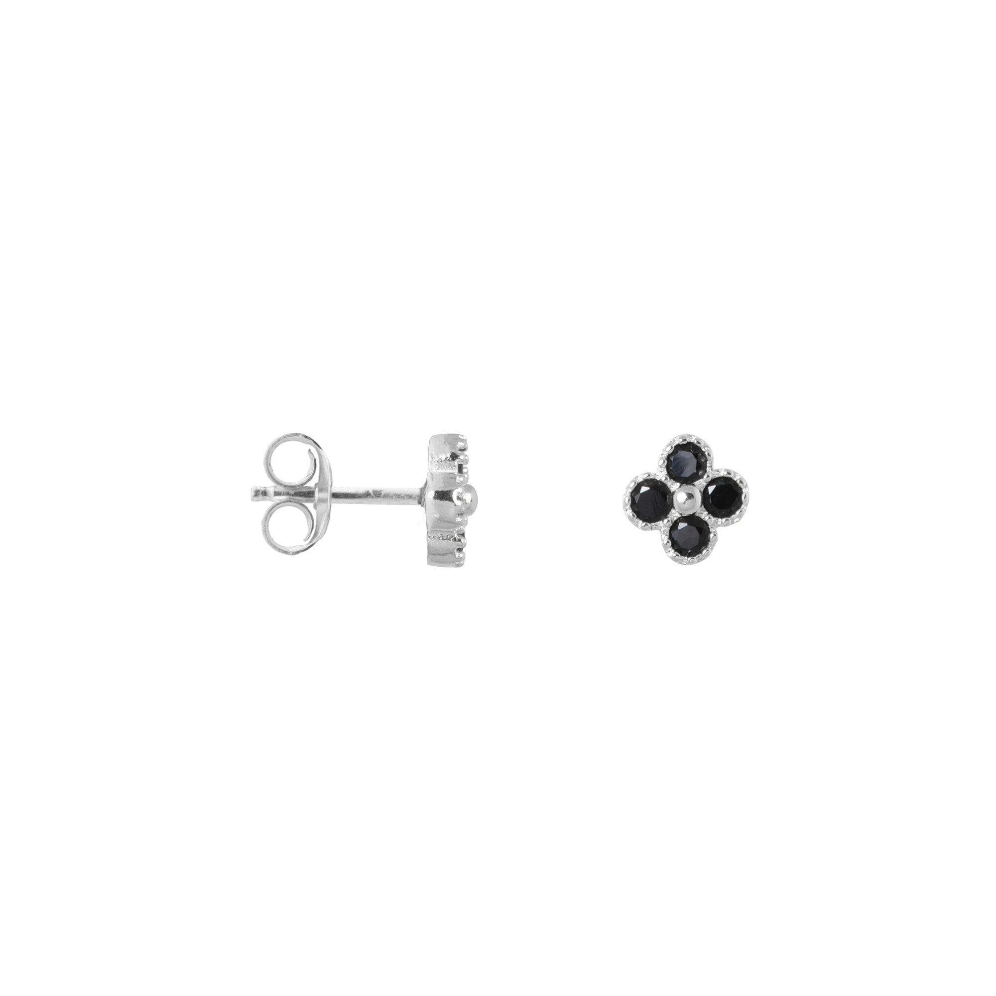 Black Clover Studs Silver
