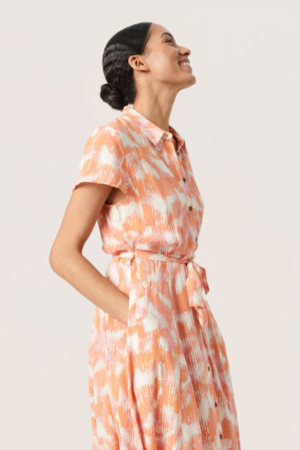 Arjana Maxi Dress Tangerine Diffusion