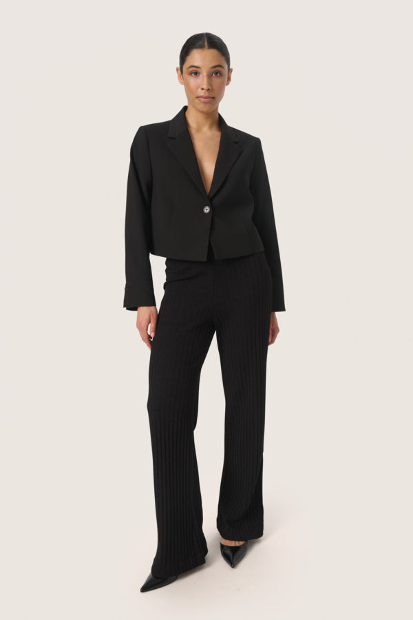 Corinne Cropped Blazer Black