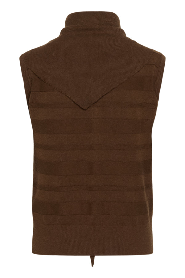 Spina Scarf Waistcoat Cappuccino