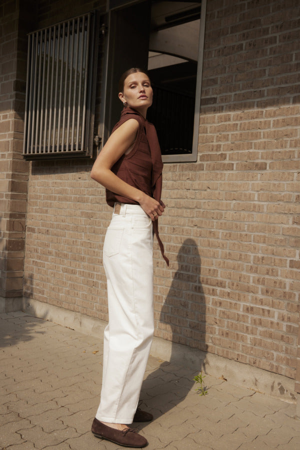 Spina Scarf Waistcoat Cappuccino