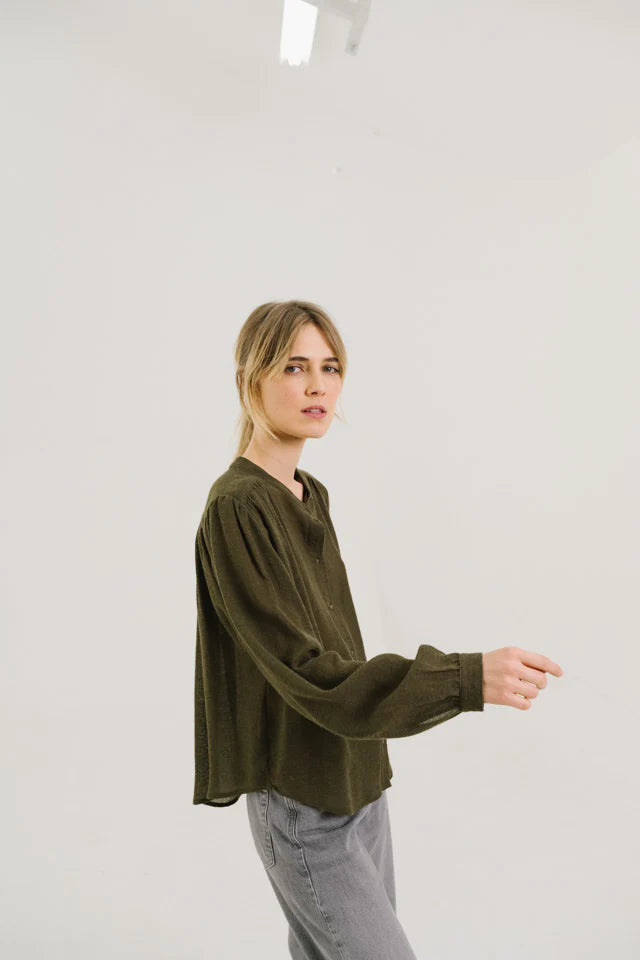 Gladis Loden Blouse Vert