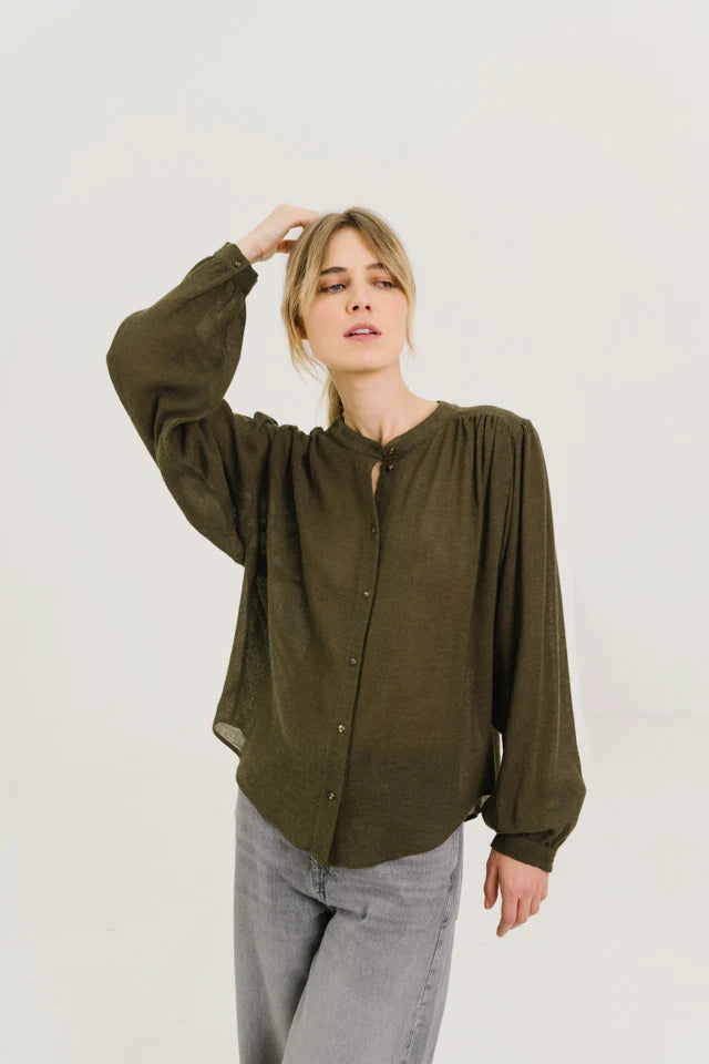 Gladis Loden Blouse Vert