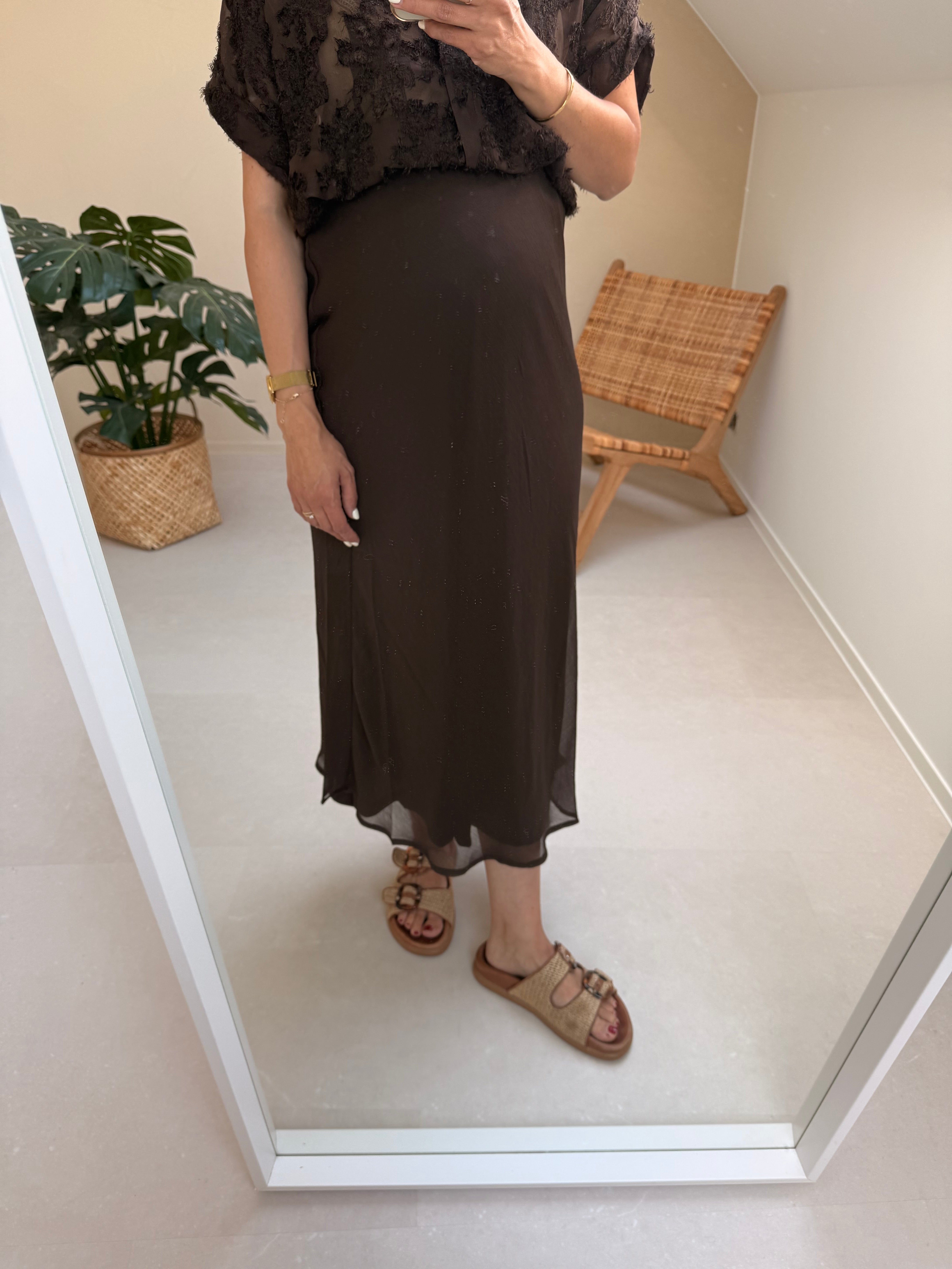 Falia Skirt Coffee Bean