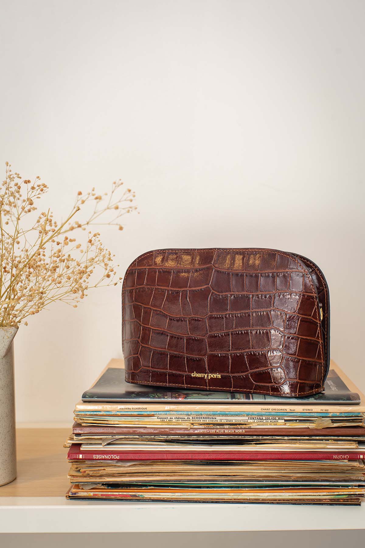 Deborah Croco Bag Marron