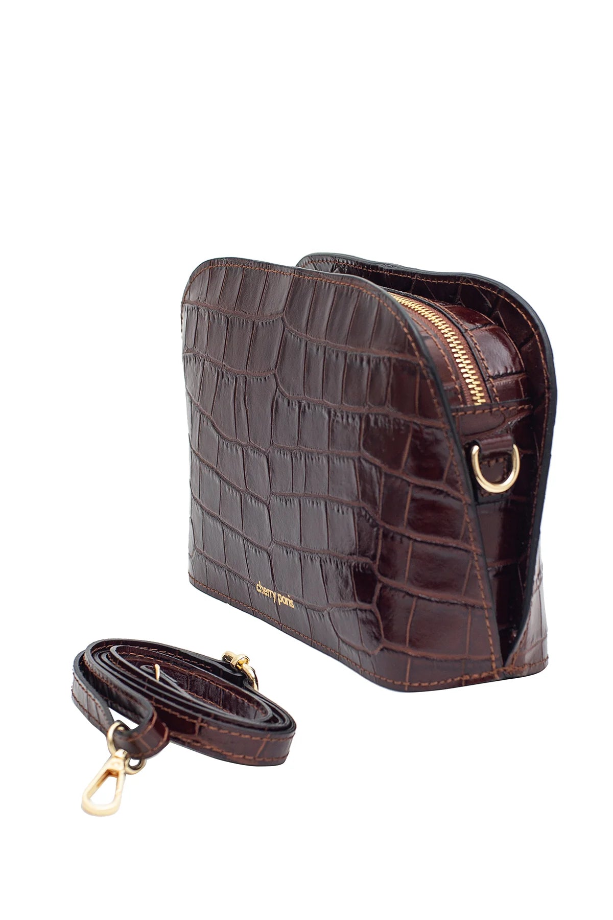 Deborah Croco Bag Marron