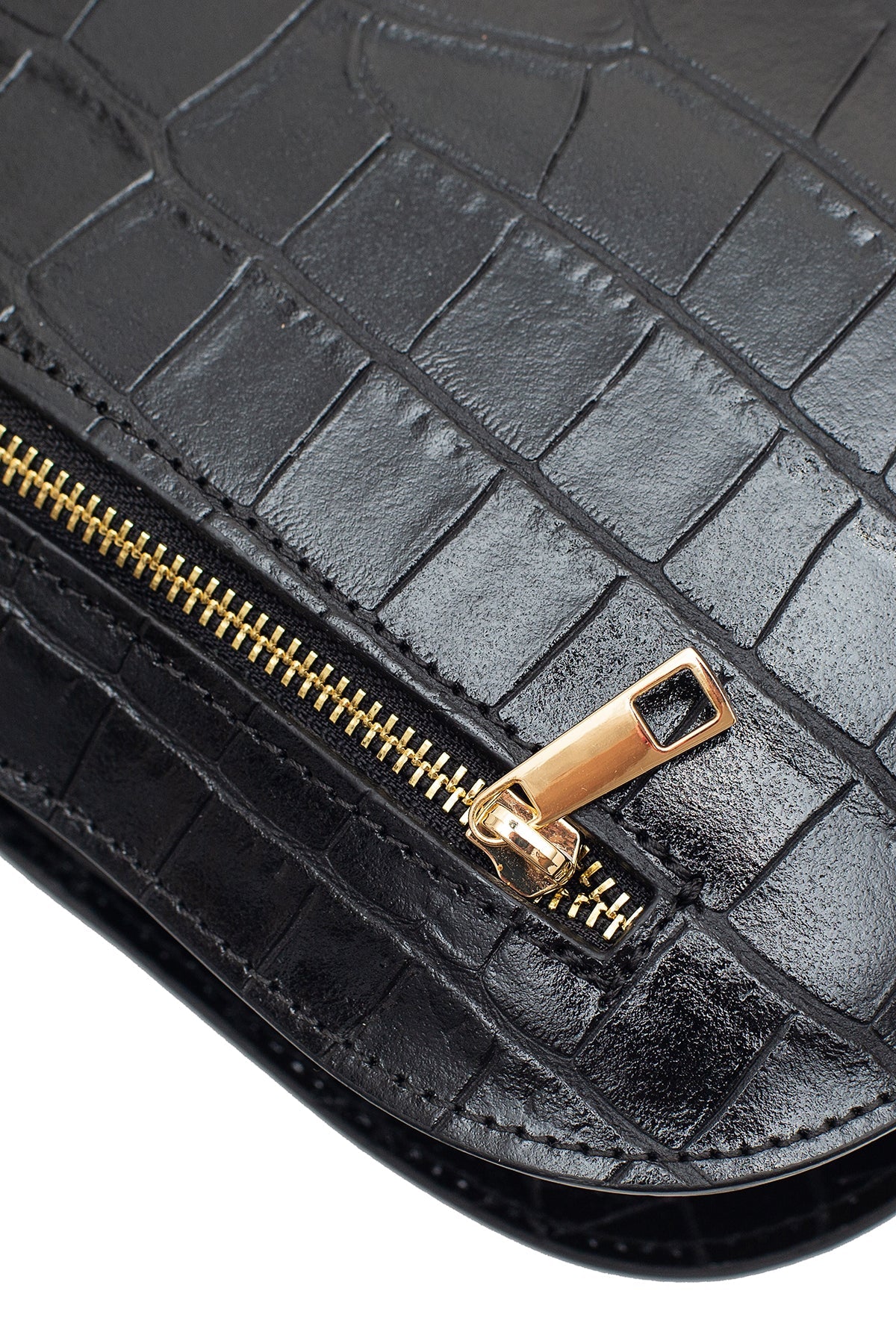 Deborah Croco Bag Noir