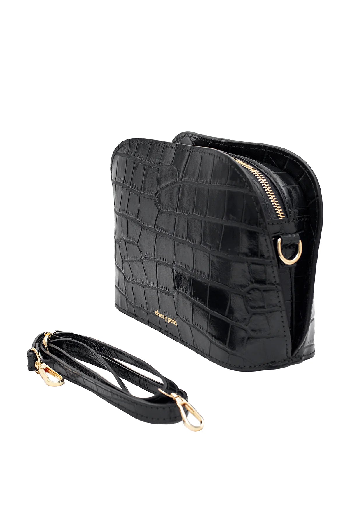 Deborah Croco Bag Noir