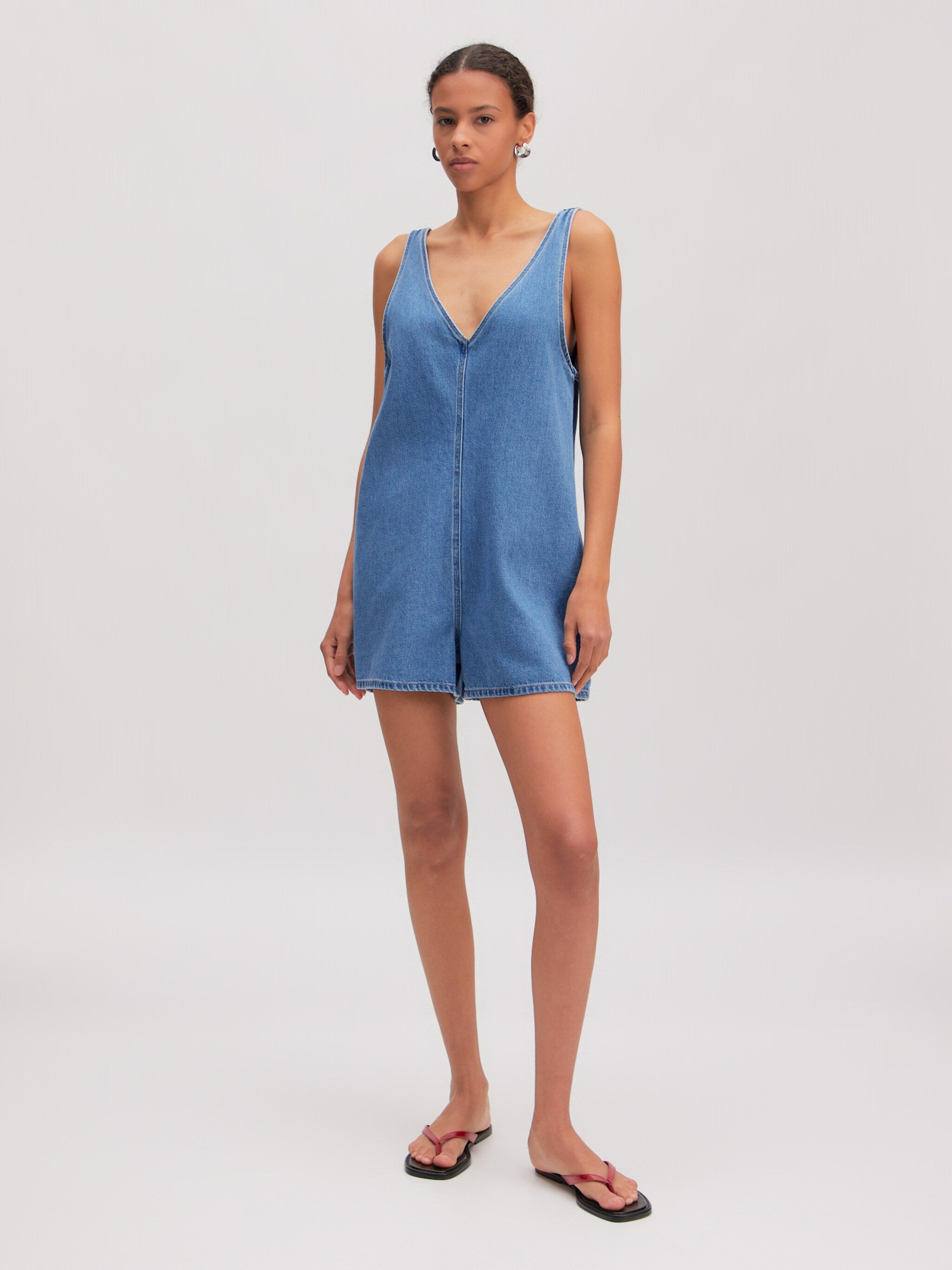 Noel Playsuit Mid Blue