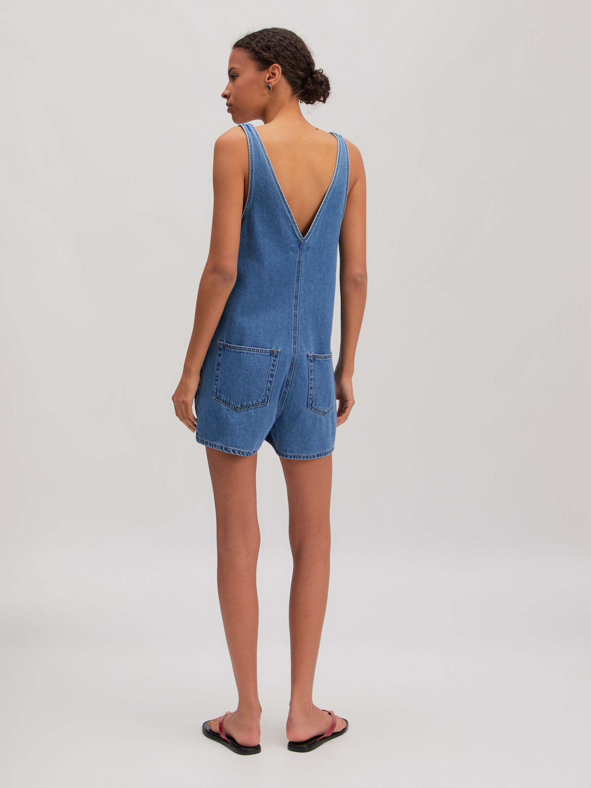 Noel Playsuit Mid Blue
