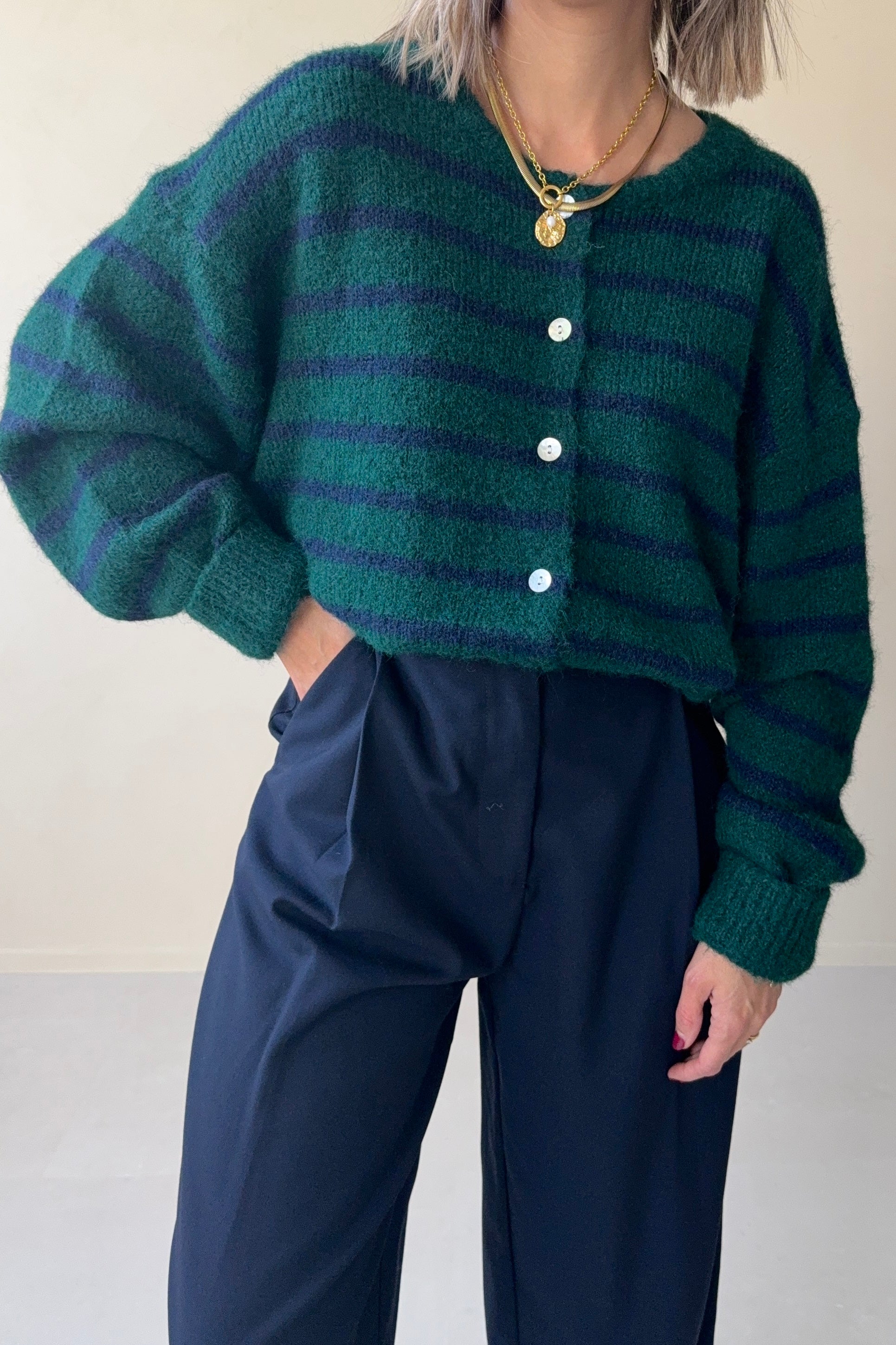 Liva Knit Vert/Marine