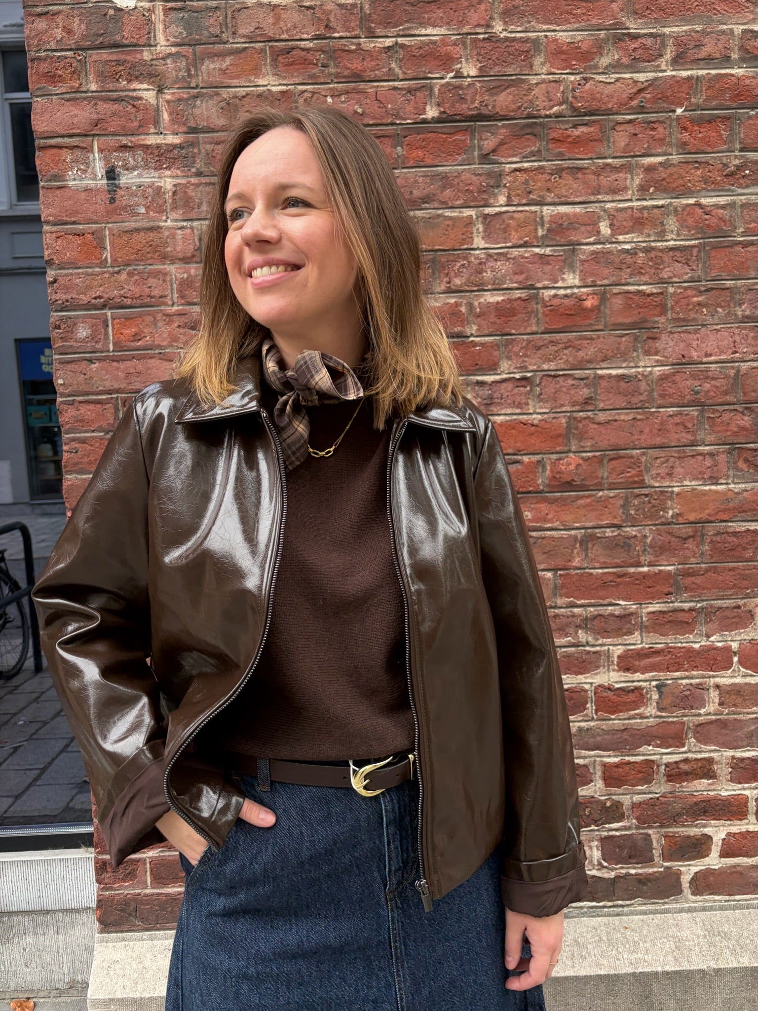 Shinny Zipper Jacket