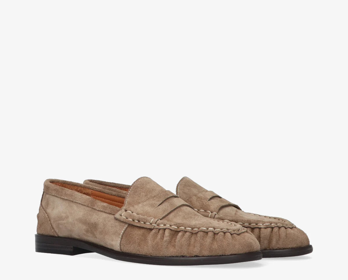 Agnes Loafers Taupe Suede
