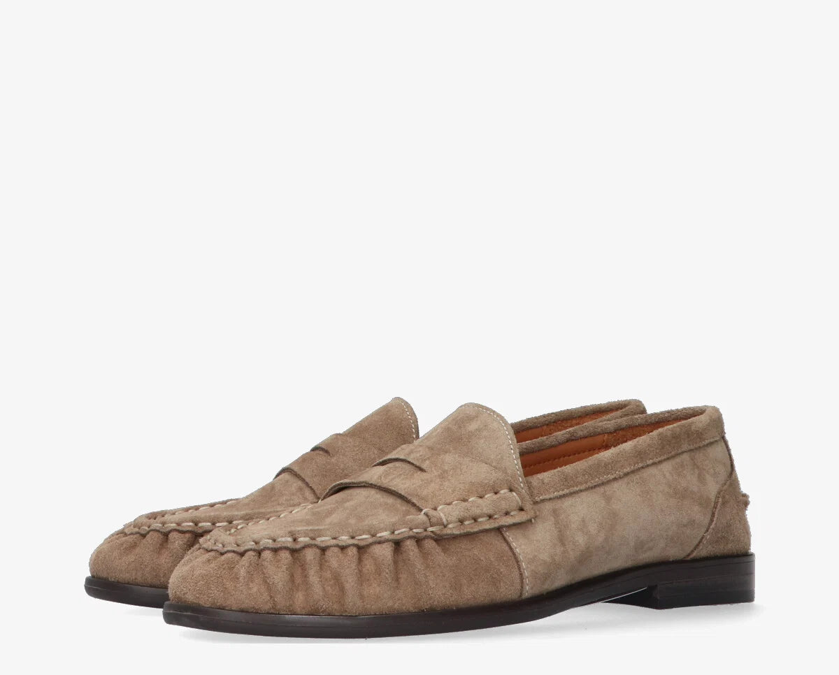 Agnes Loafers Taupe Suede
