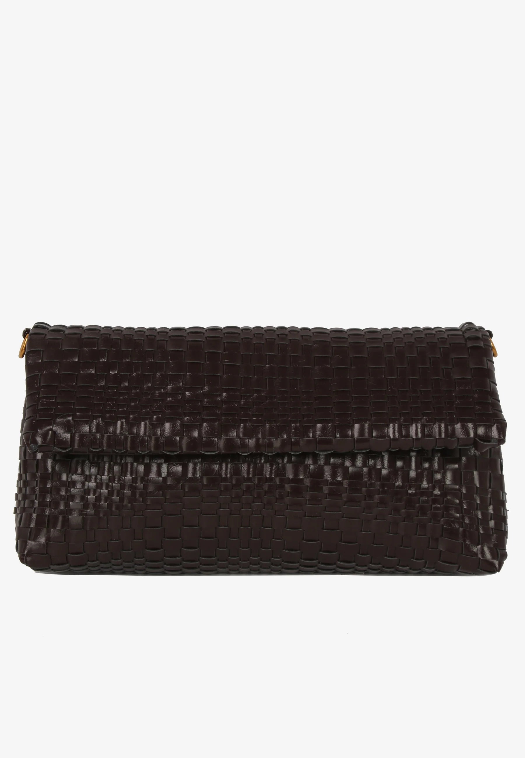 Arlene Braided Raw Bag - Brown