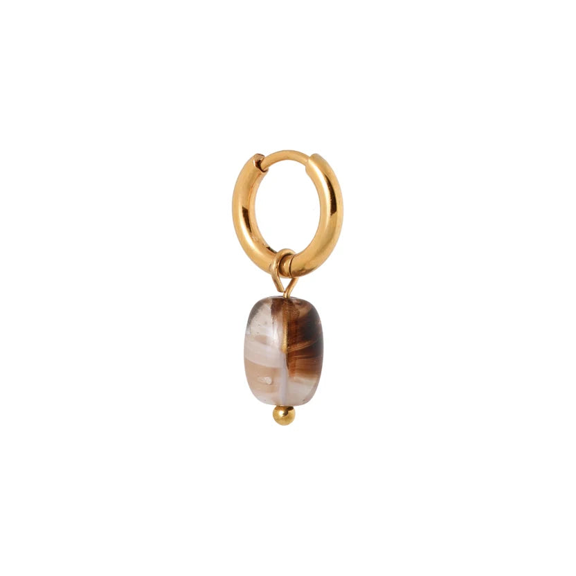 Dark Cookie Hoop Gold