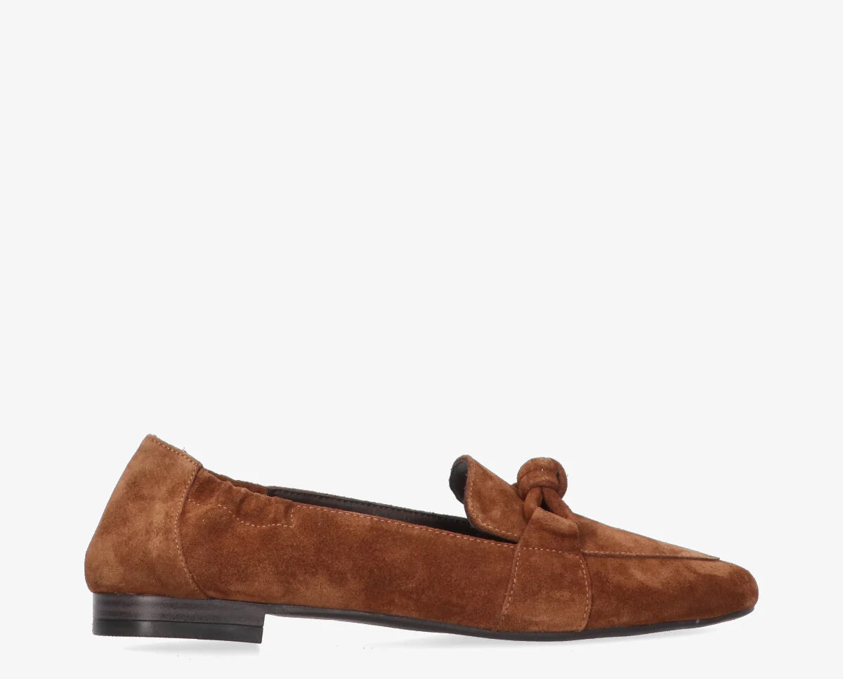 Duna Loafers Cognac Suede