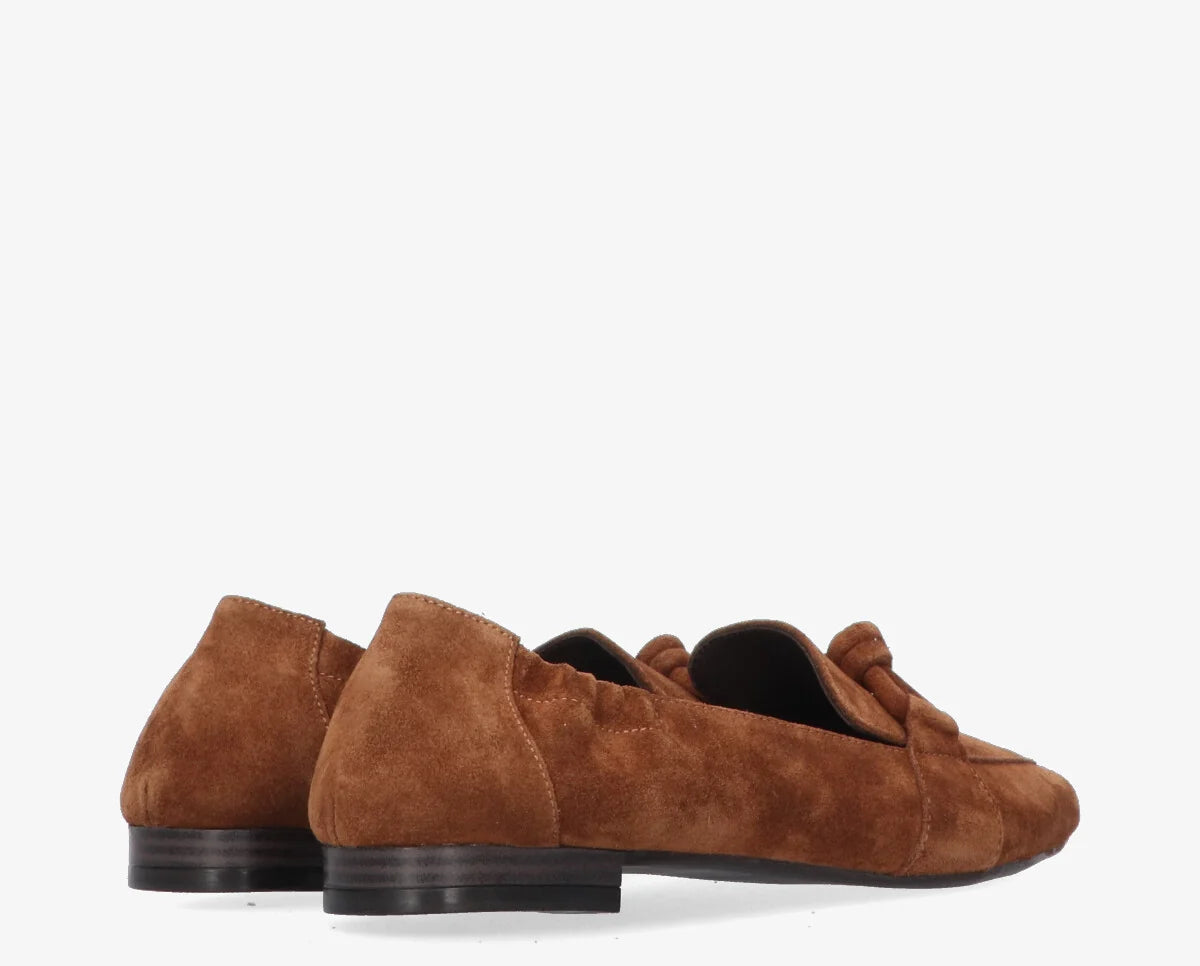 Duna Loafers Cognac Suede