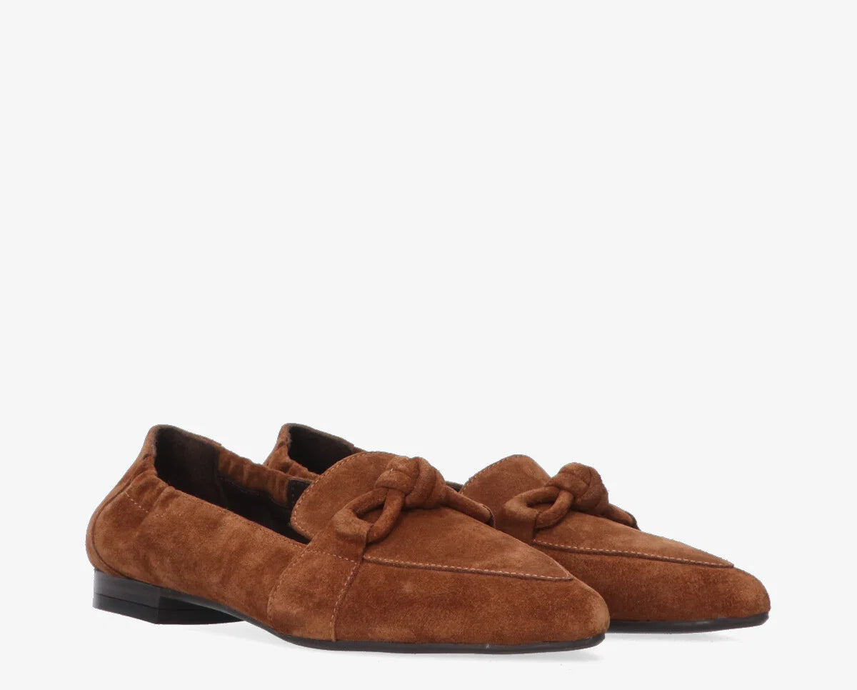 Duna Loafers Cognac Suede