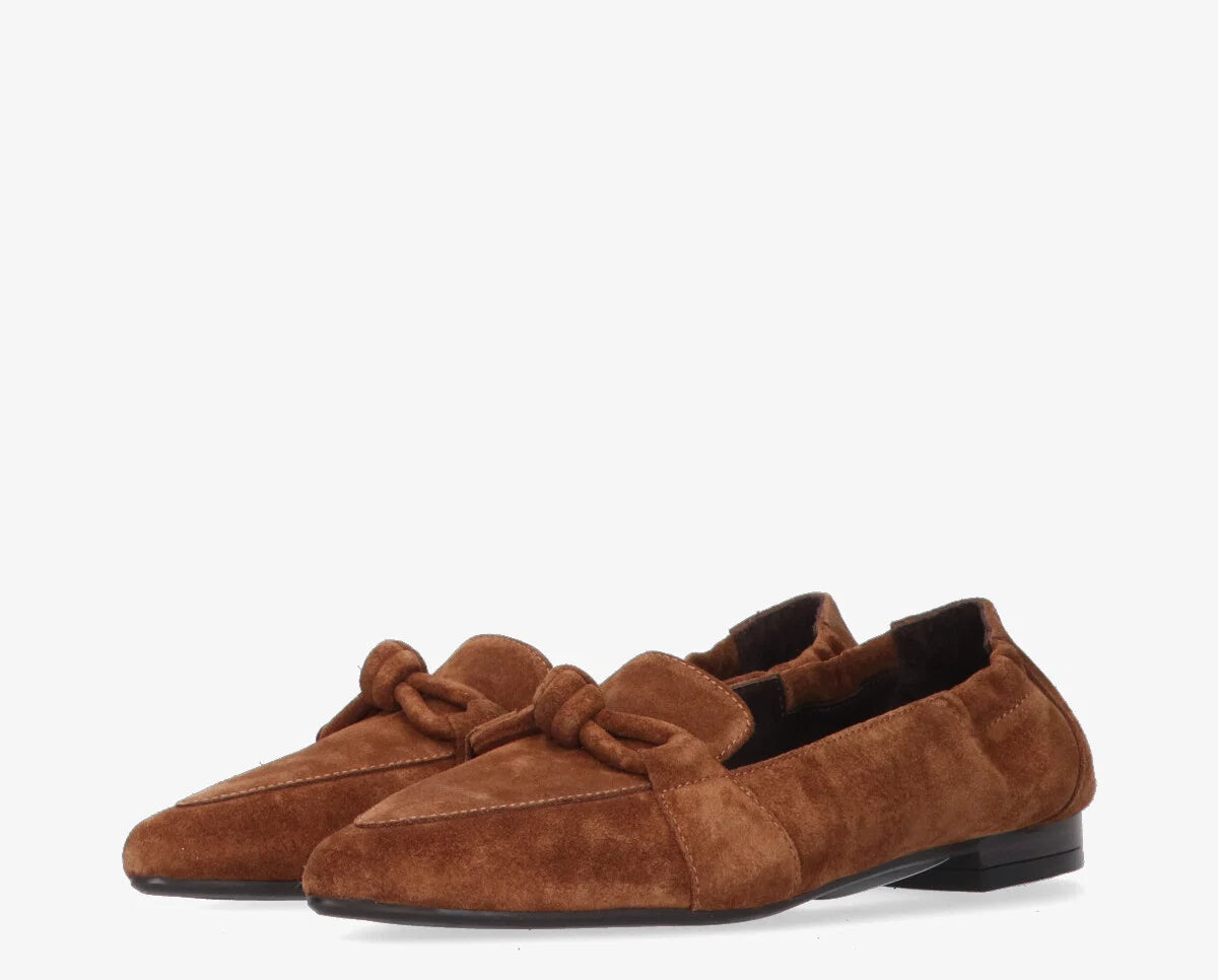 Duna Loafers Cognac Suede