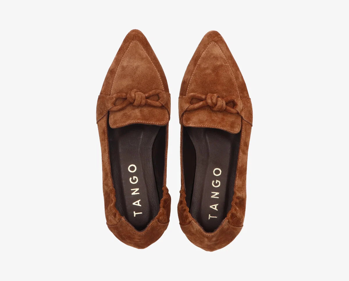 Duna Loafers Cognac Suede