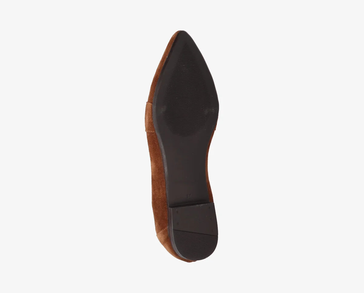 Duna Loafers Cognac Suede