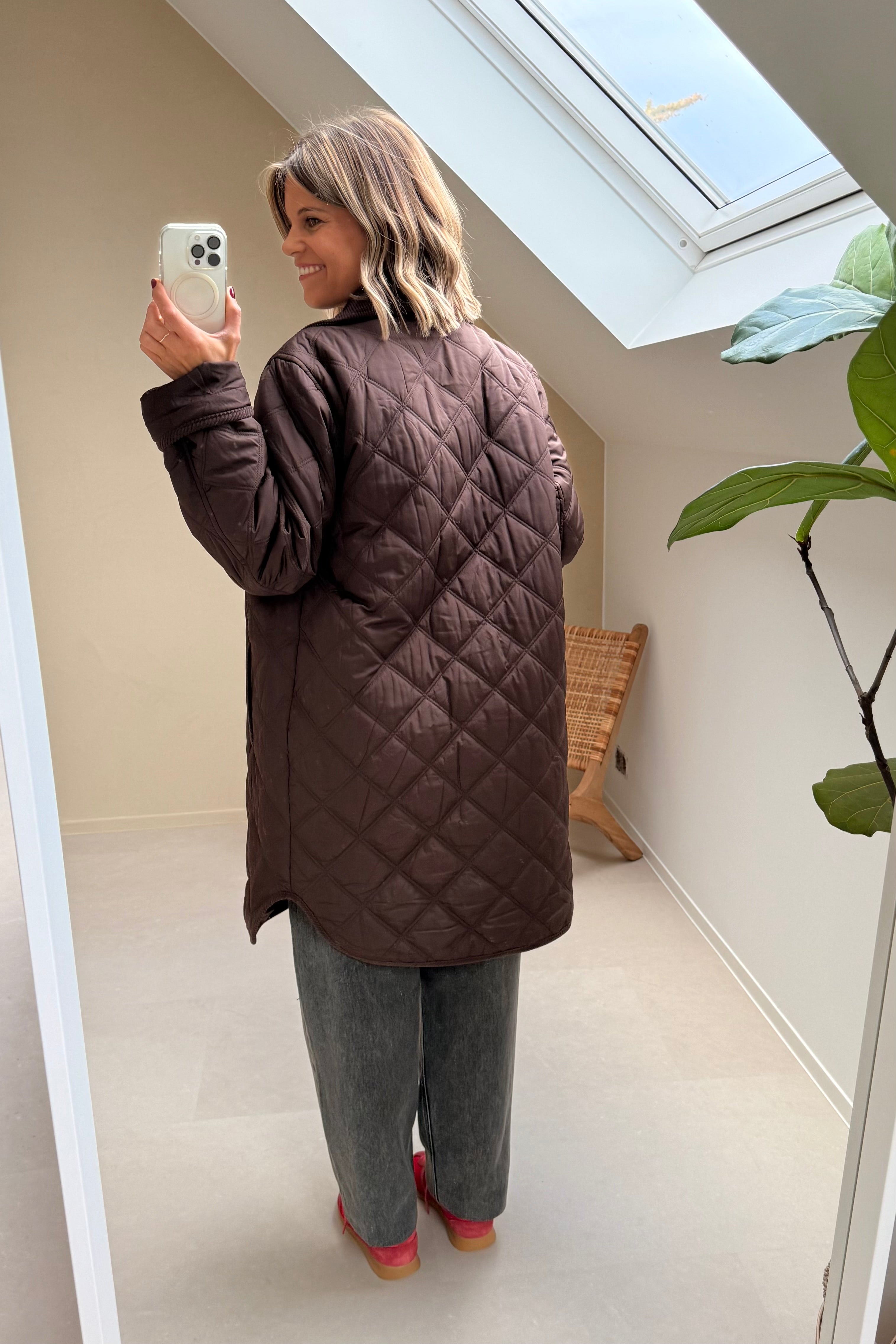 Quila Corduroy Quilt Jacket Coffee Bean